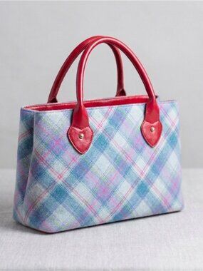 Vintage Ness Plaid Tote Bag